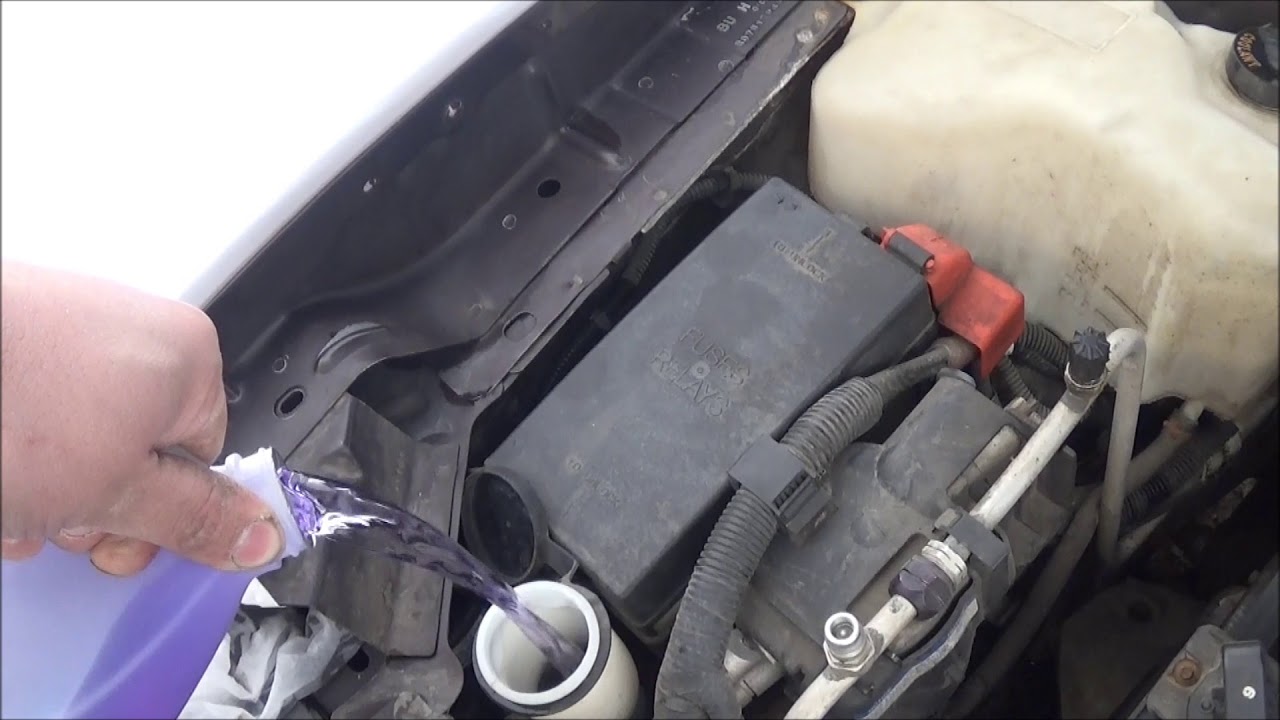 adding washer fluid to 2000-2005 buick lesaber - YouTube