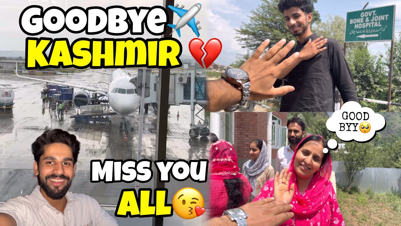 Goodbye Kashmir ✈️💔|Mama And Khala Got Emotional 🥺