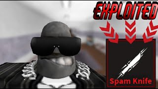 EXPLOITING the game KAT by using the spam knife (ROBLOX)