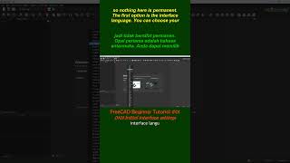0101 FreeCAD Beginner Tutorial #1 Initial Interface Settings #freecad #partdesign #solidmodeling