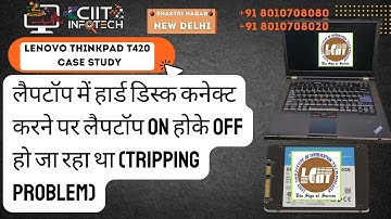 Laptop Tripping Problem when we connect sata hard disk - Case Study #lciit