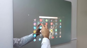 Mitsubishi Wi-Fi Control on Embrace Android Touchscreen Smart Mirror Widgets Demo