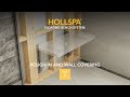 HOLLSPA Floating Shower Bench: Video Guide for Installers: Step 1 Rough-in and Wall Covering