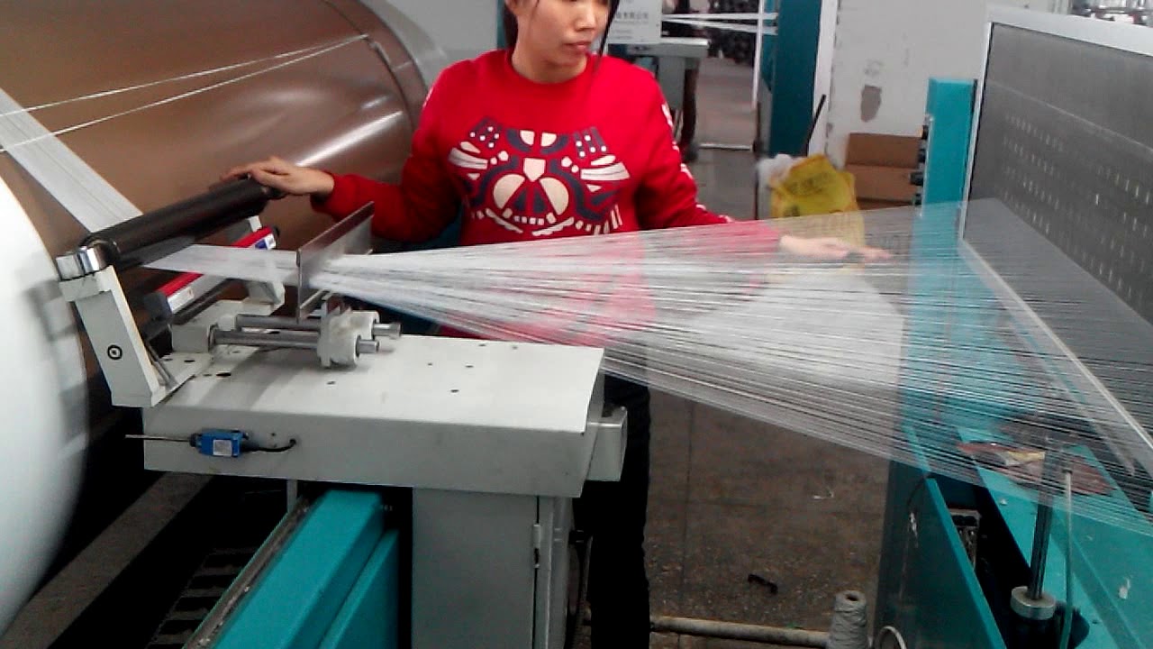 DKGA558 high speed sectional warping machine YouTube