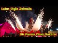 Wedding jaimala  lotus style stage  rk farms chas bokaro