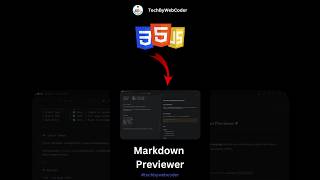 Day 23: How To Build a Markdown Previewer Using HTML, CSS &amp; JavaScript (For Beginner)