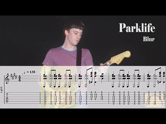 Parklife - Blur | Guitar Tab - YouTube