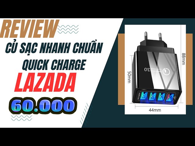 Trải Nghiệm Thử Củ Sạc Nhanh Chuẩn Quick Charge 3.0 18W (4 Cổng USB) Giá Cực Rẻ | Huy Phan Vlog