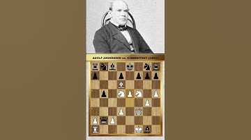 ADOLF ANDERSSEN’S SPECTACULAR SACRIFICES – THE BRILLIANT CHECKMATE ♟️🔥 #chess #shorts #chessgame