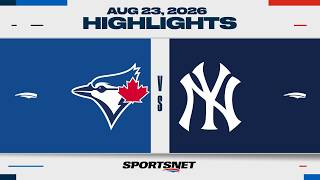 MLB Highlights | Blue Jays vs. Yankees - August 23, 2026