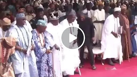 VIRAL VIDEO: OUTRAGE AS OBASANJO RIDICULES YORUBA MONARCHS IN AN EVENT