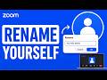 How to Rename yourself in Zoom Workplace