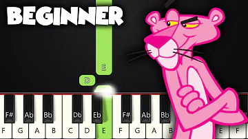 The Pink Panther Theme | BEGINNER PIANO TUTORIAL + SHEET MUSIC by Betacustic