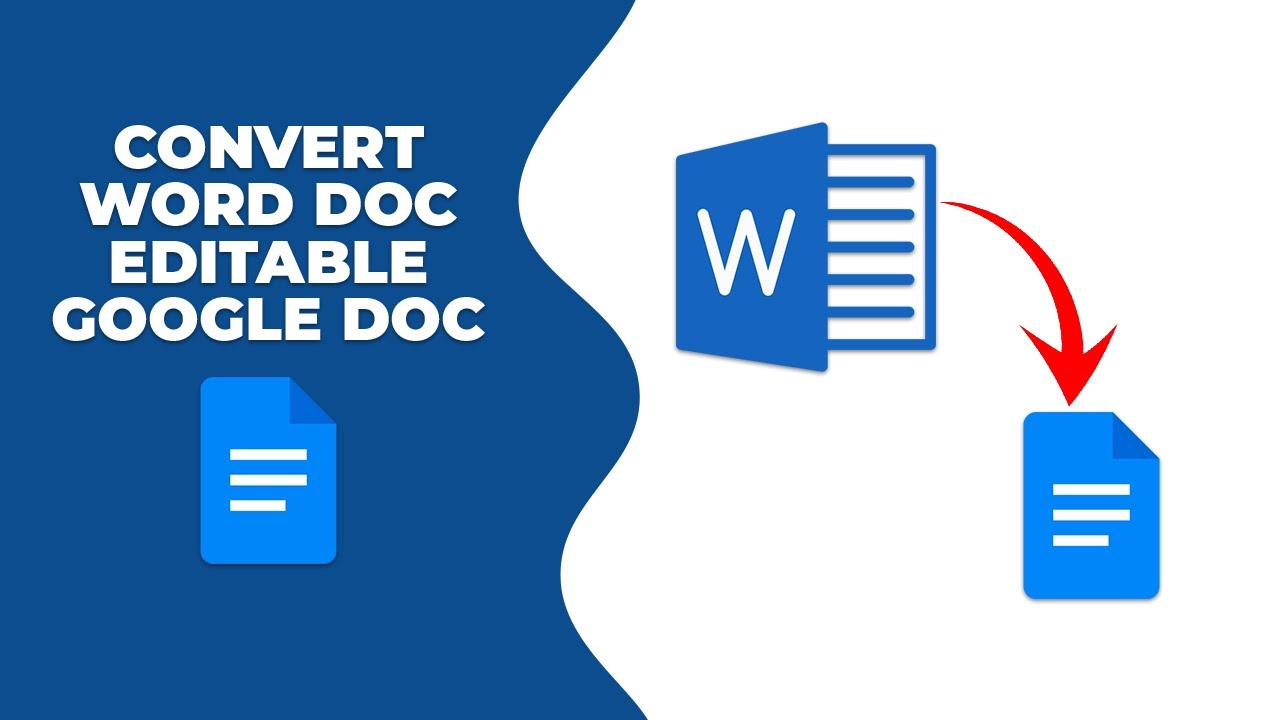 How to convert a word document to an editable Google Doc