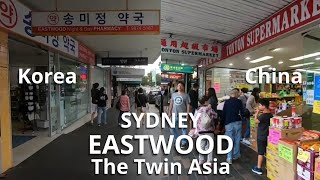 Eastwood, The Twin Asia Suburb - China side & Korea side, Sydney NSW Australia 2021