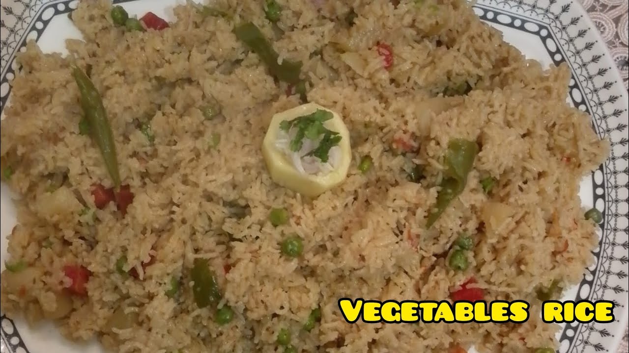 Vegetable Rice Pakistani Pakistani vegetables rice easy recipe #recipe #youtube #ricerecipe ...