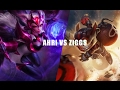 League of legends  casual ranked  montage  7  ahri vs ziggs mid  flashes and charmes