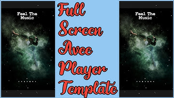 Awesome Avee Music Player Template Visualizer Download using Pixellab | Trending Template Tutorial |