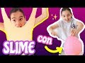 HACIENDO SLIME EXPLOTANDO GLOBOS / SLIME CHALLENGE 🎈💦