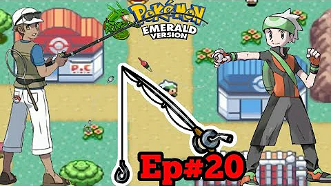 Como pegar uma vara de pescar no Pokémon Fire Red?
