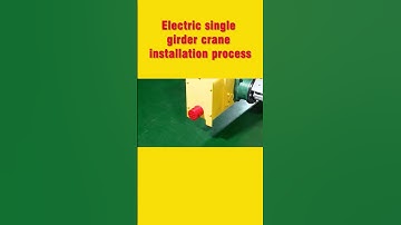 Electric single girder crane installation ① #shorts #crane #overheadcrane