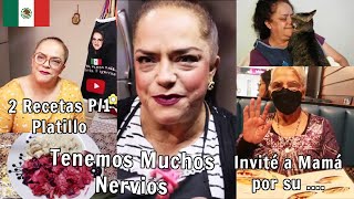 VLOG: 🥰Invité a Mamá por su ..., Tenemos Muchos Nervios😨, 2 Recetas Rápidas  Patricia Figueroa Vlogs