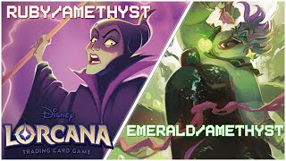 Ruby/Amethyst Control vs Emerald/Amethyst Aggro | Lorcana Local League