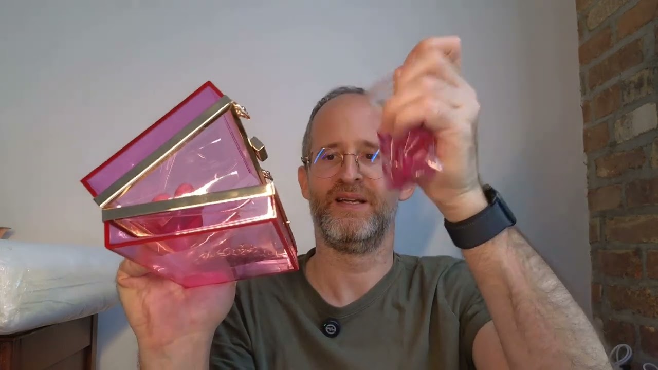 WJCD Women Clear Purse Acrylic Box Clutch Handbag review