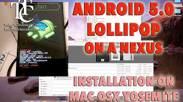 Android 5.0 Lollipop Nexus Installation on a Mac (Yosemite)