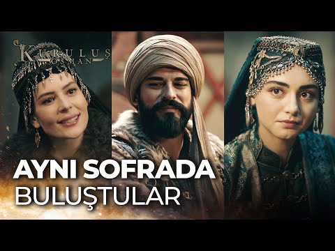 Bala Hatun ve Malhun Hatun aynı sofrada yemek yiyor - Kuruluş Osman