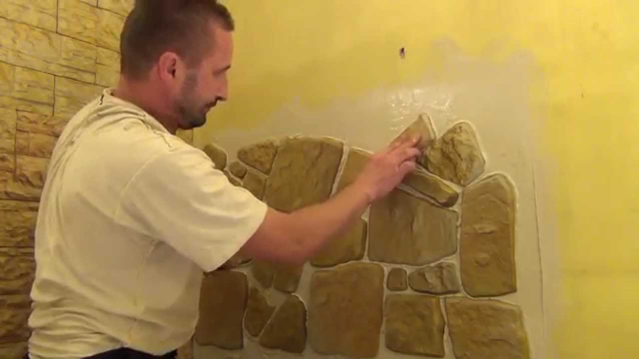 Imitacja kamienia na ścianę z gipsu