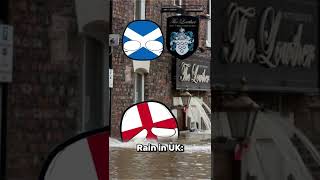 Rain In Usa:, Rain In Uk:, #Shorts #Country #Countryballs