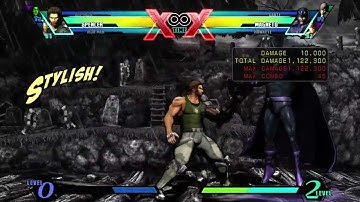 Ultimate Marvel Vs Capcom 3 Spencer Jump Loop Wire Grapple Combo