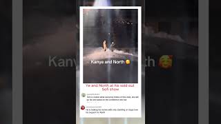 Ye and North at his sold out Sofi show #hiphop #kanyewest #rap #ye