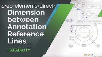 Dimension between Annotation Reference Lines | Creo Elements/Direct 20.4