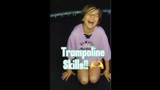 Amazing Trampoline Tricks By A Young Gymnast