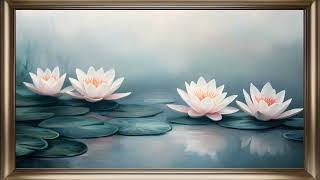 Gold Framed TV Art - Water Lilies Painting - Floral Screensaver For Your TV 🪷 screenshot 3