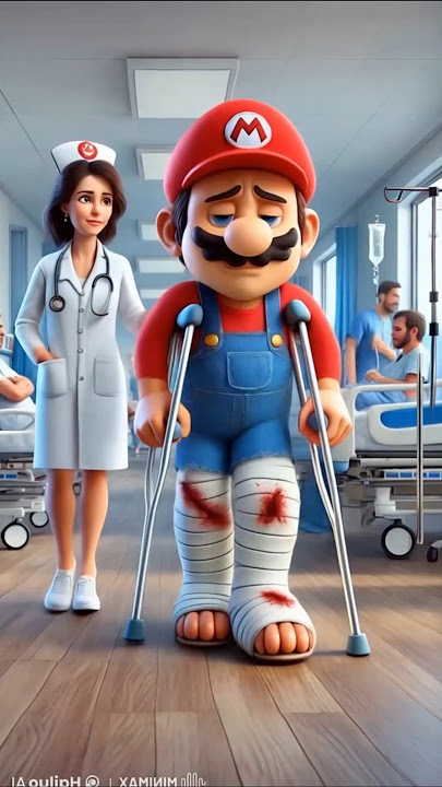 Mario Bros is Injured Transforms into a Robot #mario #supermario #robot #cartoonvideo