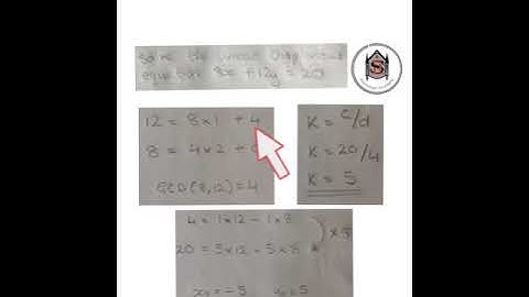 Euclidean Algorithm - Diophantine equation