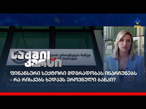 ფინანსური სექტორი მდგრადობას ინარჩუნებს - რა რისკებს ხედავს ეროვნული ბანკი?