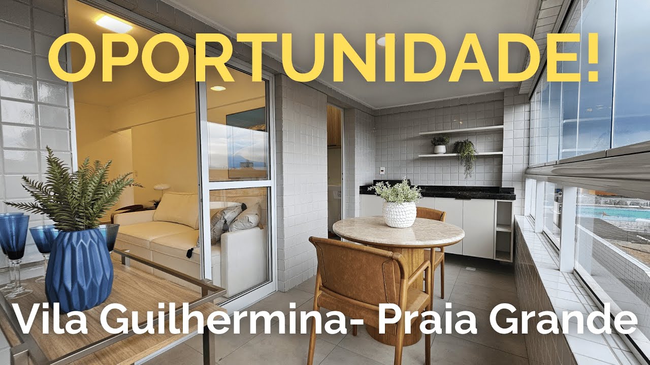 Apenas R$420mil! Apartamento novo com 2 dormitórios na Vila Guilhermina, Praia Grande - SP