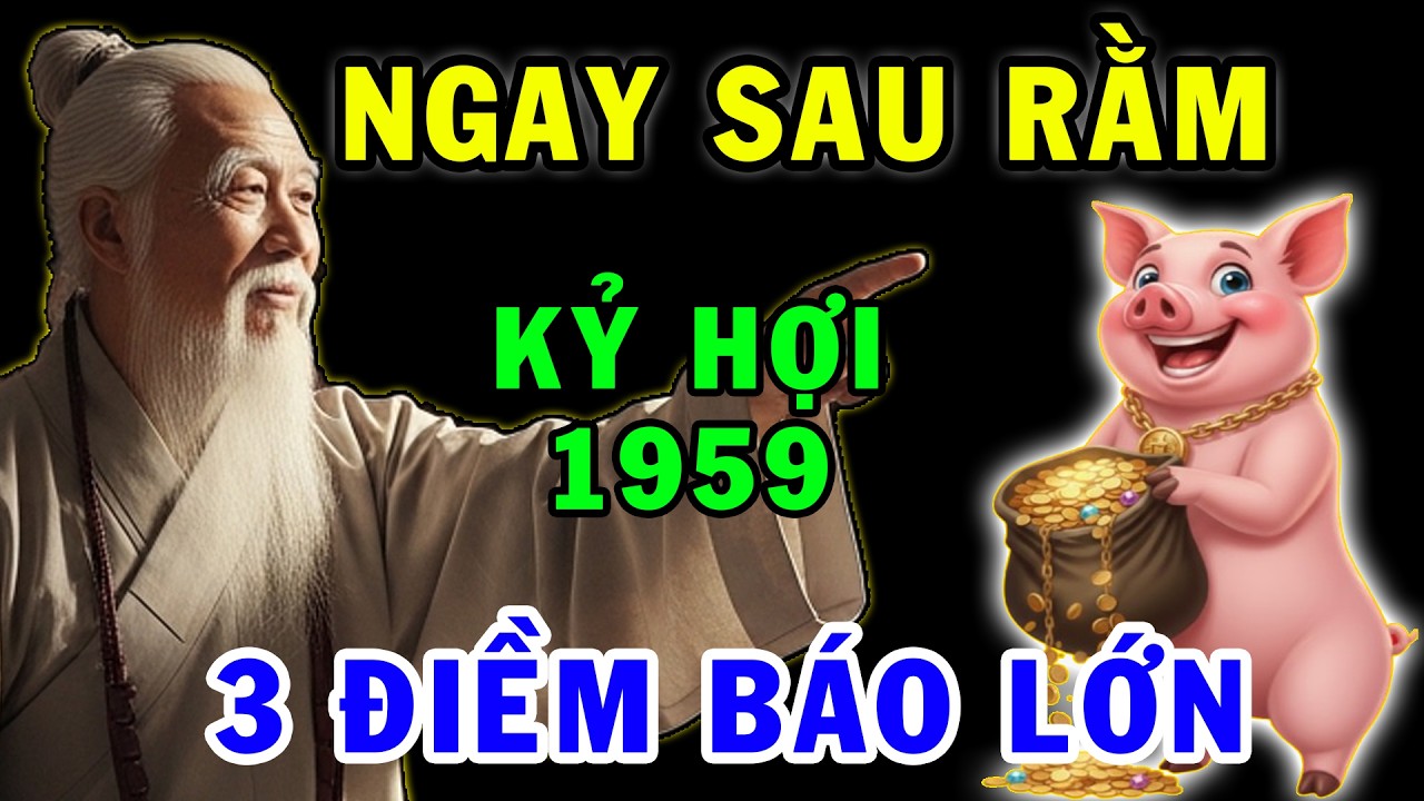 Thầy Phong Thuỷ Dặn Kỷ Hợi 1959 Chú Ý 3 Điềm Báo ắt nổ lộc ầm ầm, đổi đời giàu có phát tài