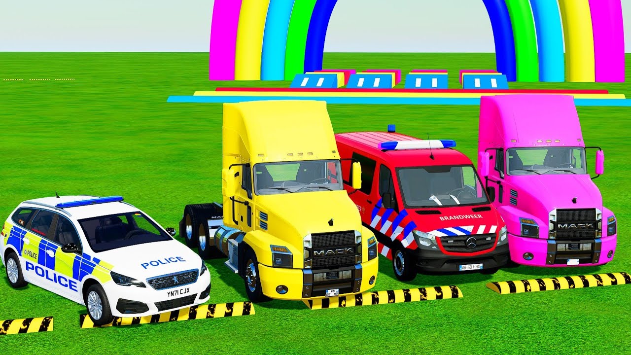 Garage Review – Mixer Trucks, Tesla Cars, Renault Trucks & Freightliner Trailer Setup