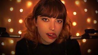 ASMR flutters with SUPER intense delay - mouth sounds w no talking