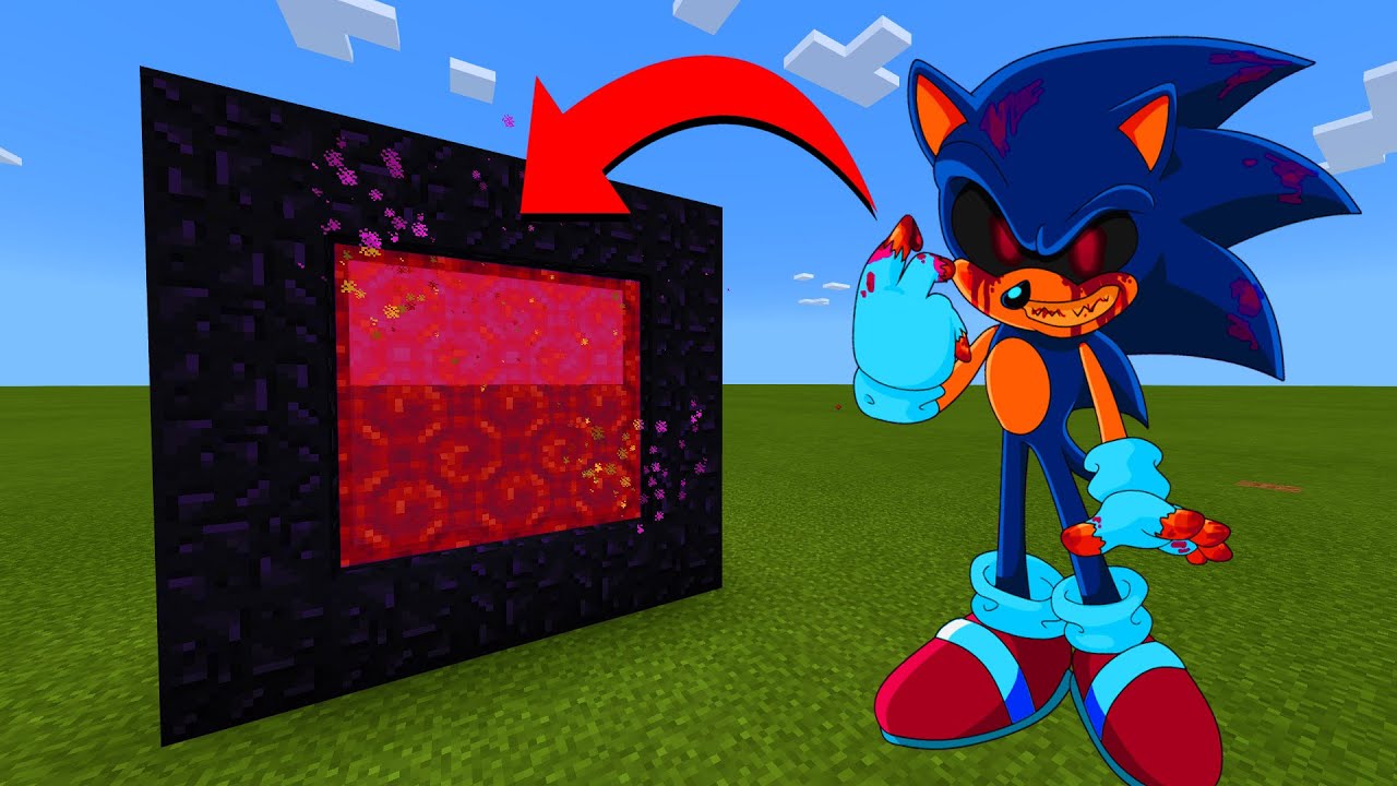 How To Make A Portal To The 3AM Sonic.exe Dimension in Minecraft! - YouTube
