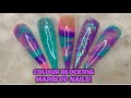 Colour Blocking Marble Nails | Nail Sugar
