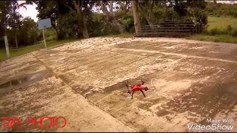 Drone Syma X8HG CRASH INTO A TREE