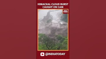Himachal Cloud Burst Caught On Cam, Flood Water Enters Highways And Residential Areas|#shorts