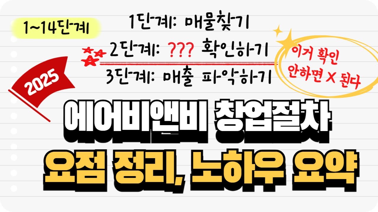 최신 에어비앤비 창업 절차 준비 방법ㅣ 이 영상만 보시면 됩니다