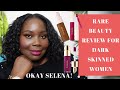 TRYING NEW SELENA GOMEZ RARE BEAUTY MAKEUP/Review For Dark Skin